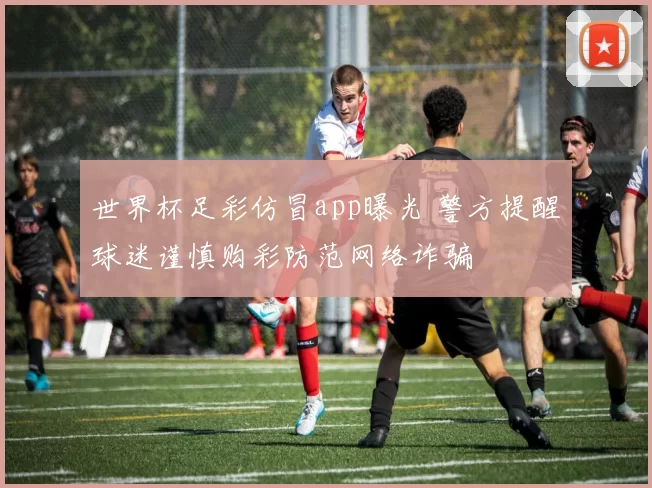 世界杯足彩仿冒app曝光 警方提醒球迷谨慎购彩防范网络诈骗